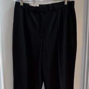 Escada Black Dress Pants Women’s 42 Wool Blend Pockets Straight Leg Bus Casual